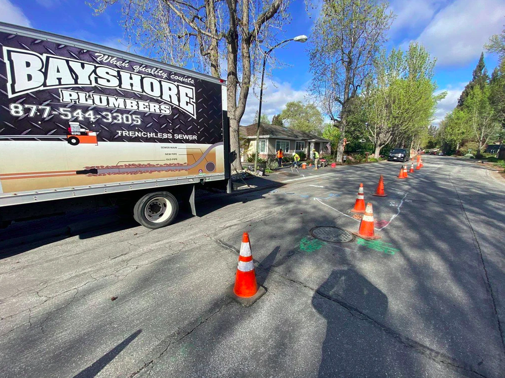 Bayshore Plumbers on a job site