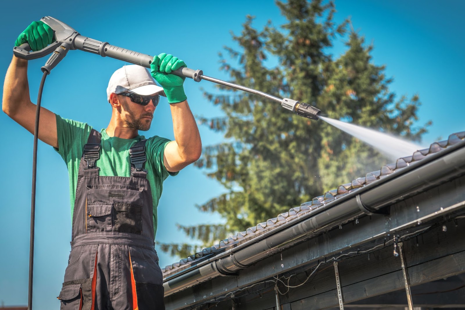 pressure wash roof